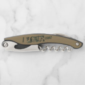 Ik hou van camouflage groen bruin | kurkentrekker (Voorkant)