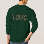 Ik hou van camouflage groen bruin | t-shirt (Achterkant)