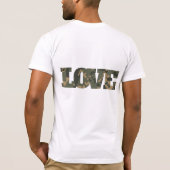 Ik hou van camouflage groen bruin | t-shirt (Achterkant)