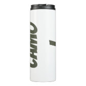 Ik hou van camouflage groen bruin | thermosbeker (Achterkant)