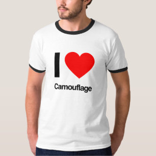 Ik hou van camouflage t-shirt