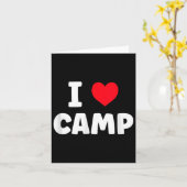 Ik hou van Camp Summer Camp Glamping Kaart (Gele Bloem)