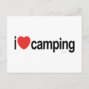 Ik hou van Camping Briefkaart