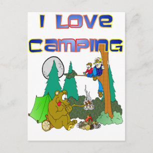Ik hou van Camping Briefkaart