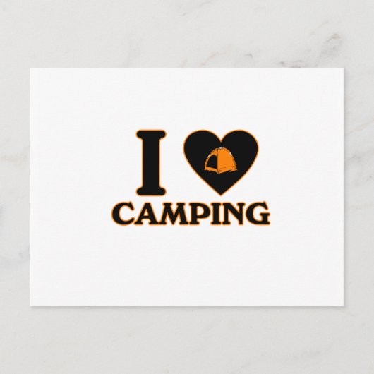 Ik hou van Camping Briefkaart (Voorkant)