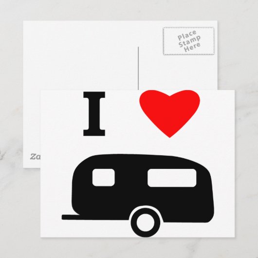 Ik hou van Camping Briefkaart (Voorkant / Achterkant)