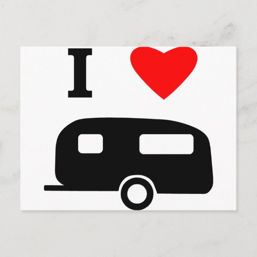 Ik hou van Camping Briefkaart (Voorkant)