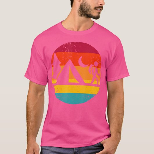 Ik hou van Camping Camp Love Great Camper Hiki T-shirt (Voorkant)