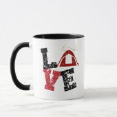 Ik hou van Camping Camper Camp Coffee mok (Links)
