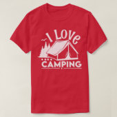 Ik hou van Camping Funny Camping T-shirt (Design voorkant)