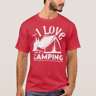 Ik hou van Camping Funny Camping T-shirt
