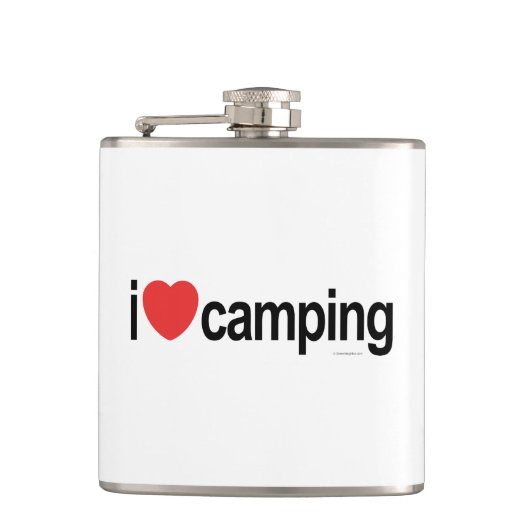 Ik hou van Camping Heupfles (Voorkant)