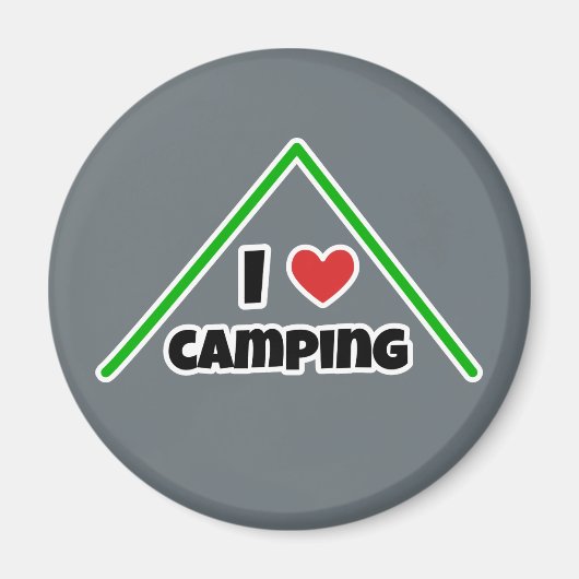 Ik hou van Camping Magneet (Voorkant)