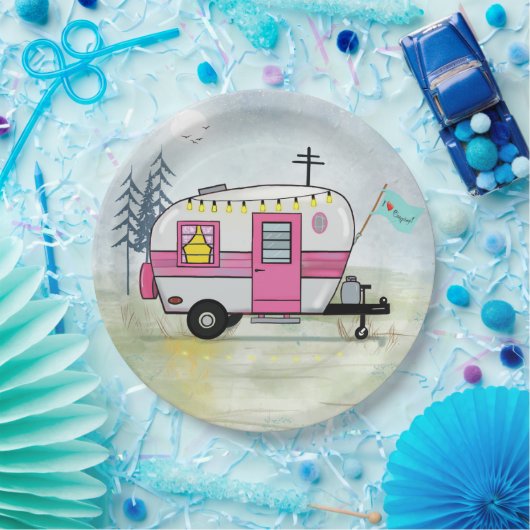 Ik hou van Camping Papier Bord (Feest)