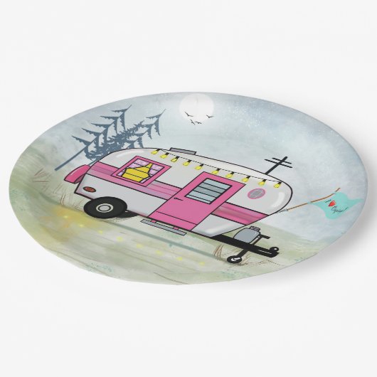 Ik hou van Camping Papier Bord (Gekanteld)