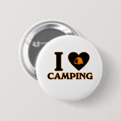 Ik hou van Camping Ronde Button 5,7 Cm (Voorkant /achterkant)