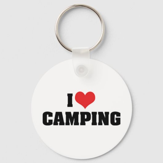Ik hou van Camping Sleutelhanger (Voorkant)