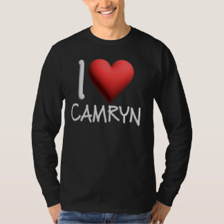 Ik hou van Camryn naam Gepersonaliseerde Girl Woma T-shirt