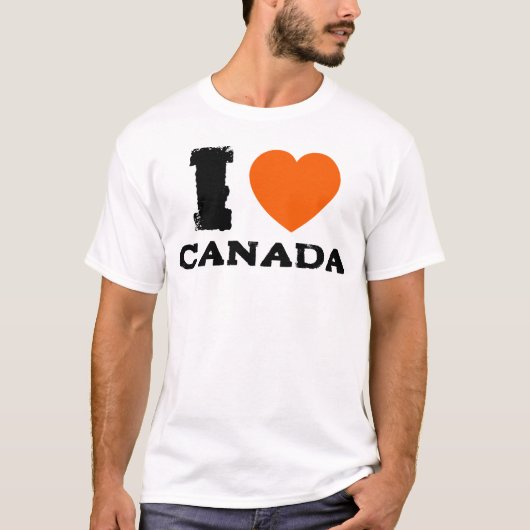 Ik hou van Canada, anti-Trump T-shirt (Voorkant)