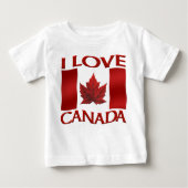 Ik hou van Canada Baby Shirt Canada Baby Souvenirs (Voorkant)