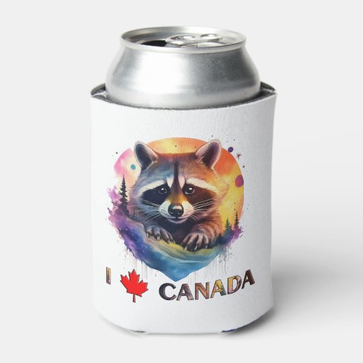 Ik hou van Canada Blikjeskoeler (Blikje Voorkant)
