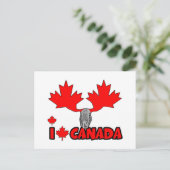 Ik hou van Canada Briefkaart (Staand voorkant)