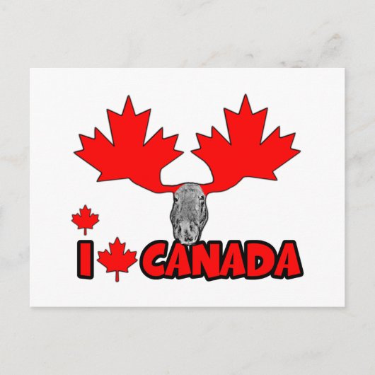 Ik hou van Canada Briefkaart (Voorkant)
