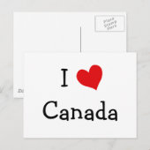 Ik hou van Canada Briefkaart (Voorkant / Achterkant)