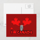 Ik hou van Canada Briefkaart (Voorkant / Achterkant)