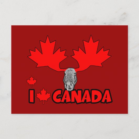 Ik hou van Canada Briefkaart (Voorkant)