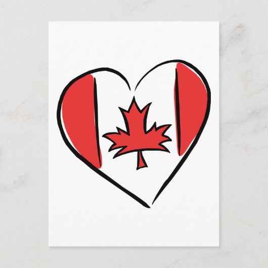 Ik hou van Canada Briefkaart (Voorkant)