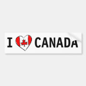 Ik hou van Canada Bumpersticker (Voorkant)