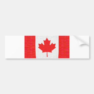Ik hou van Canada! Canadees ontwerp met vlag en ti Bumpersticker