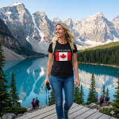 Ik hou van Canada. Canadese vlag. Tri-Blend Shirt