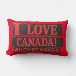 "Ik hou van CANADA" Cute Expression Design Nu kope Kussen