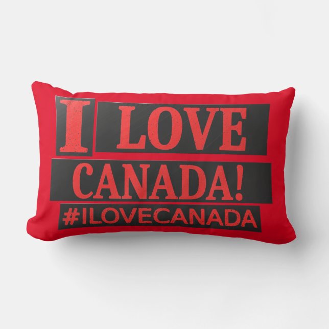 "Ik hou van CANADA" Cute Expression Design Nu kope Kussen (Voorkant)