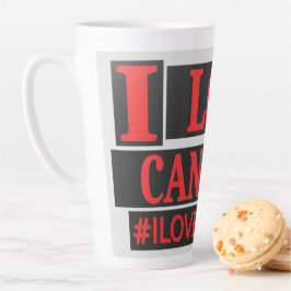 "Ik hou van CANADA" Cute Expression Design Nu kope Latte Mok