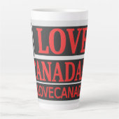 "Ik hou van CANADA" Cute Expression Design Nu kope Latte Mok (Voorkant)