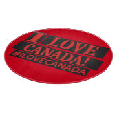 "Ik hou van CANADA" Cute Expression Design Nu kope Snijplank (Hoek)