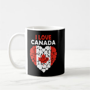 Ik hou van Canada dat trots is om Canadese vlag Ca Koffiemok