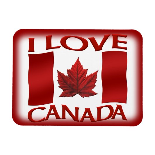 Ik hou van Canada Fridge Magnet Canada Souvenir Ma Magneet (Horizontaal)