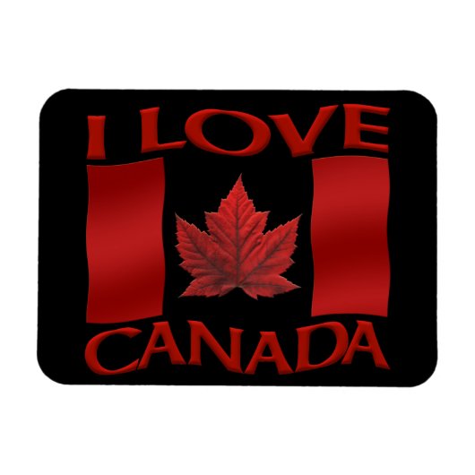 Ik hou van Canada Fridge Magnet Canada Souvenir Ma Magneet (Horizontaal)