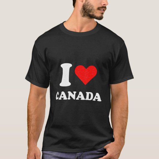 Ik hou van Canada Grappig Sarcastisch Canadees T-shirt (Voorkant)