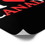 Ik hou van Canada Grappige volwassen humor Unhinge Poster (Hoek)