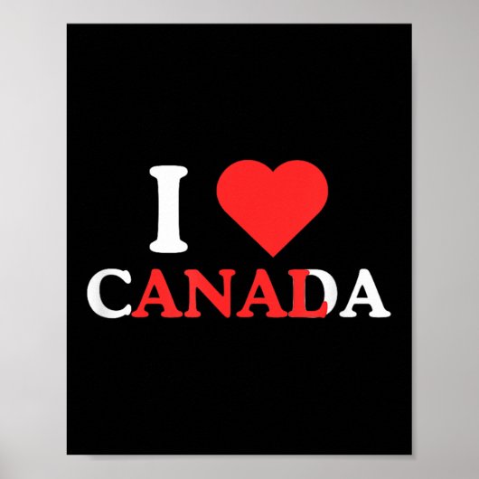 Ik hou van Canada Grappige volwassen humor Unhinge Poster (Voorkant)