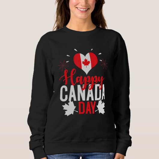 Ik hou van Canada Happy Canada Day 5 Trui (Voorkant)