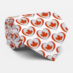 Ik hou van Canada Hart Vlag Esdoornblad Niet te ko Stropdas