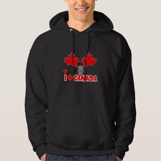 Ik hou van Canada Hoodie (Voorkant)