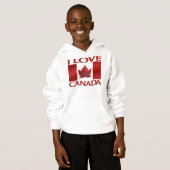 Ik hou van Canada Hoodie Souvenir Canada Sweathirt (Voorkant volledig)