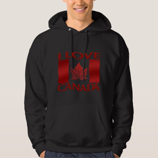 Ik hou van Canada Hoodie Souvenir Canada Sweatshir (Voorkant)